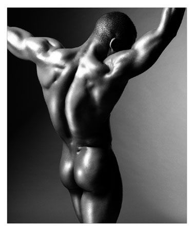 nude black african american male