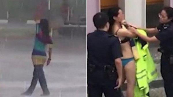 wanita mandi