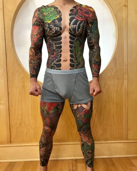 full body tribal tattoos