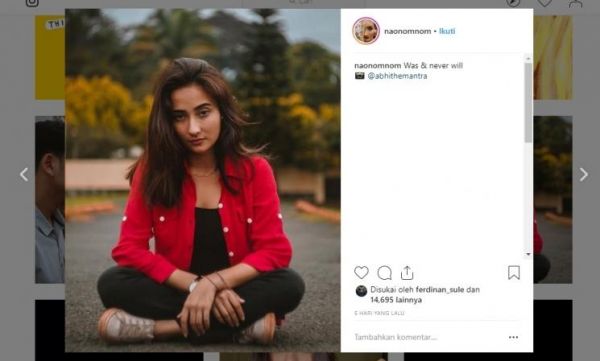 naomi zaskia lagi renang